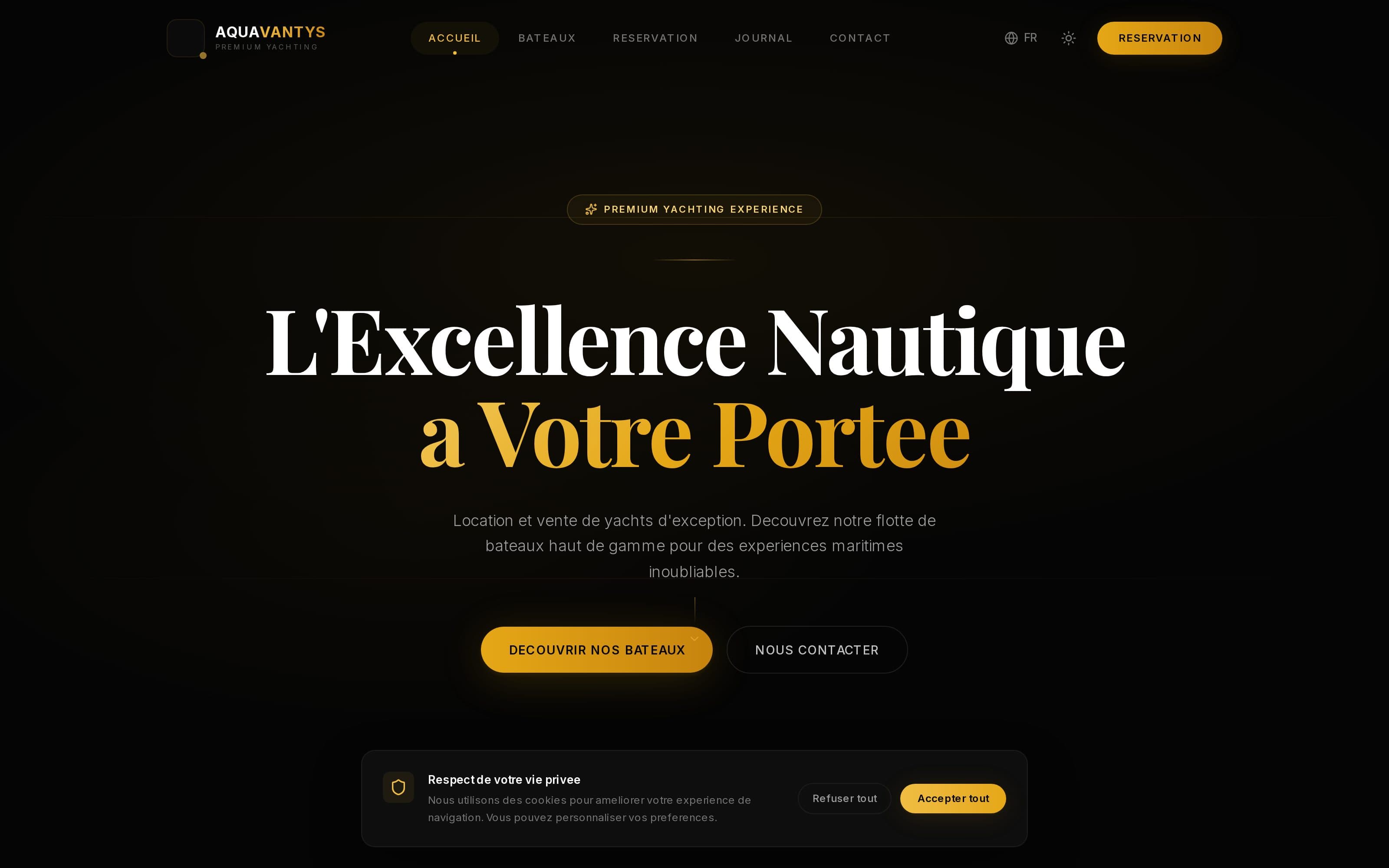 Aperçu du site Aquavantys