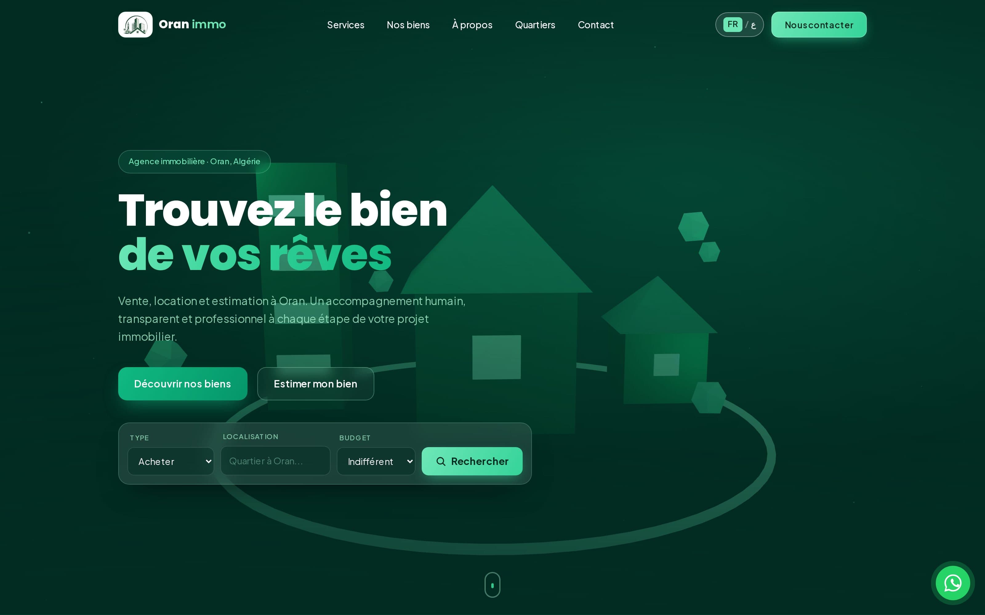 Aperçu du site Oran Immo